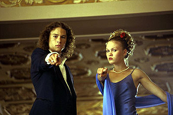 Heath Ledger and Julia Styles